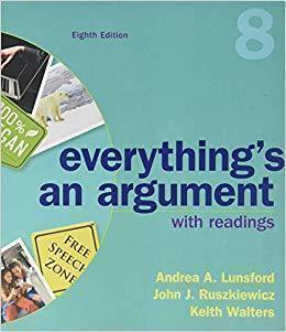 Everythings An Argument With Readings 8Th