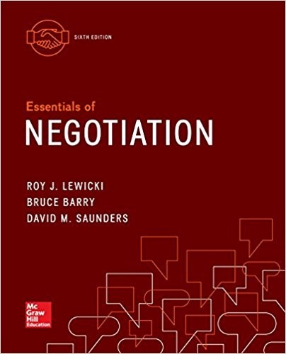 Essentials of Negotiation 6th by Bruce Barry