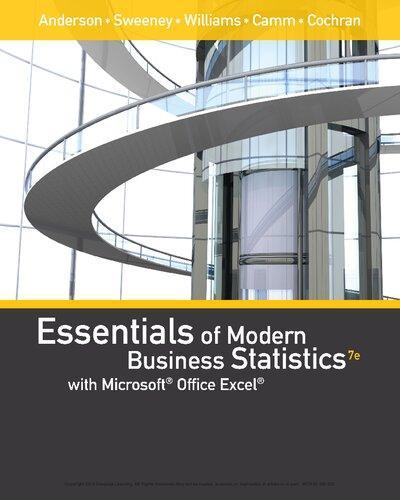 Essentials Of Modern Business Statistics With Microsoft Excel 7Th