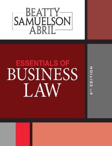 Essentials Of Business Law 6Th