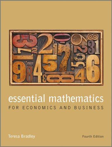 Essential Mathematics For Economics And Business 4Th