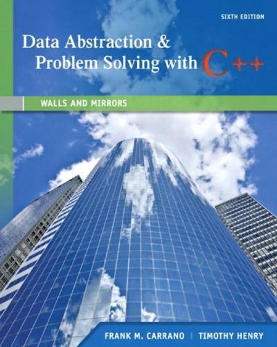Data Abstraction Problem Solving With C 6Th