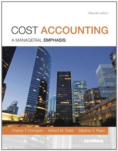Cost Accounting 15Th
