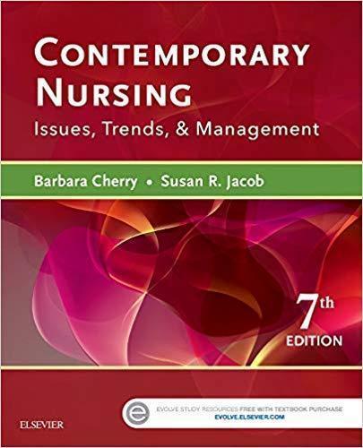 Contemporary Nursing Issues Trends Management 7Th