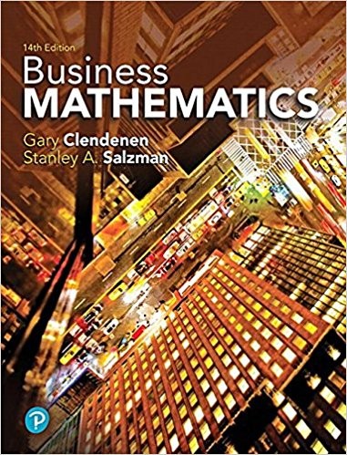 Business Mathematics 14th by Gary Clendenen