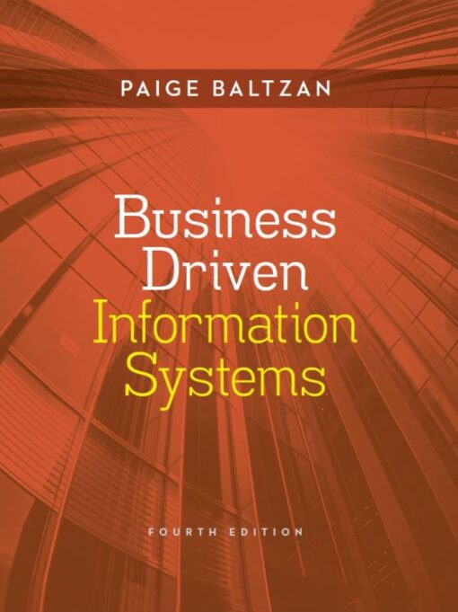 Business Driven Information Systems 4th 4E
