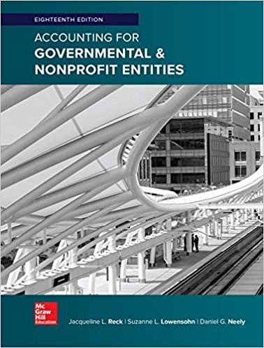 Accounting for Governmental 038 Nonprofit Entities 18th