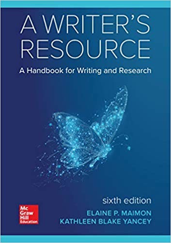 A Writer8217s Resource 6th by Elaine Maimon