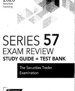 Wiley Series 57 Securities Licensing Exam Review 2020 Test Bank The Securities Trader Examination