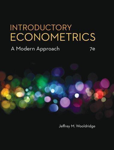 Introductory Econometrics A Modern Approach 7Th