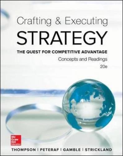 Crafting and Executing Strategy Concepts and Readings