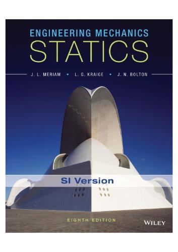 Engineering Mechanics Statics 8th