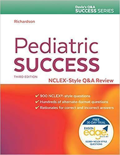 Pediatric Success Nclex Style Q A Review Q A Success 3Rd