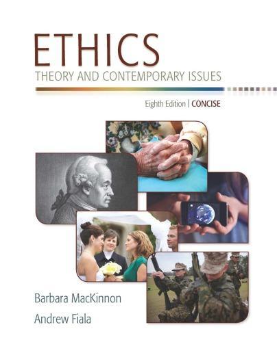 Ethics Theory And Contemporary Issues Concise 8Th