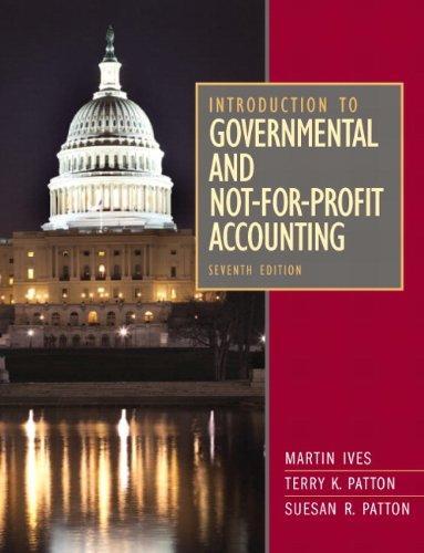 Introduction To Governmental And Not For Profit Accounting 7Th