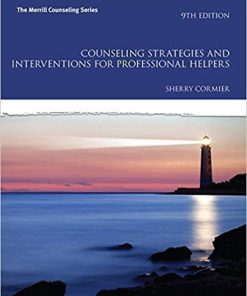 Counseling Strategies And Interventions For Professional Helpers 9Th