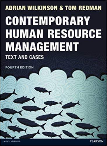 Contemporary Human Resource Management Text And Cases 4Th