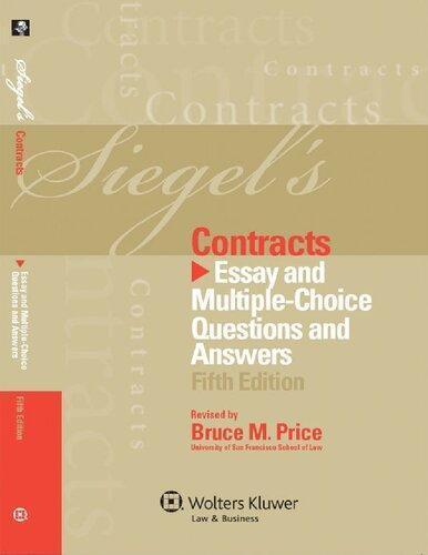 Siegels Contracts Essay And Multiple Choice Questions And Answers 5Th