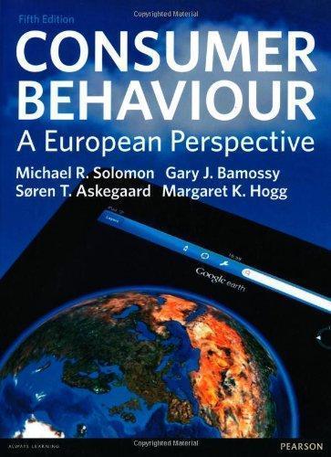 Consumer Behaviour A European Perspective 5th