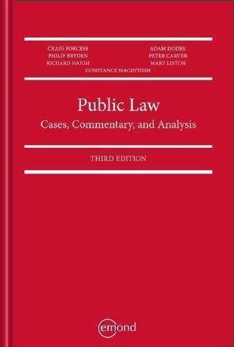 Public Law Cases Commentary And Analysis 3Rd