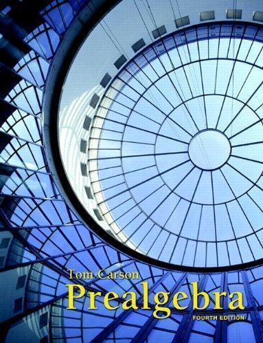 Prealgebra 4Th Tom Carson
