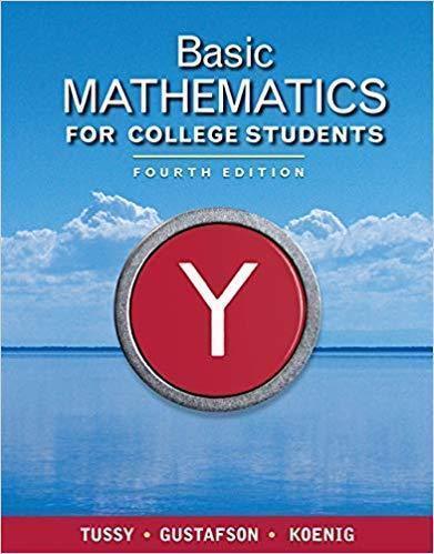 Basic Mathematics For College Students 4Th