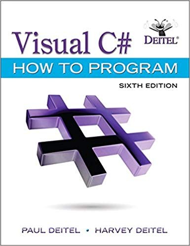 Visual C How to Program 6th by Paul J Deitel