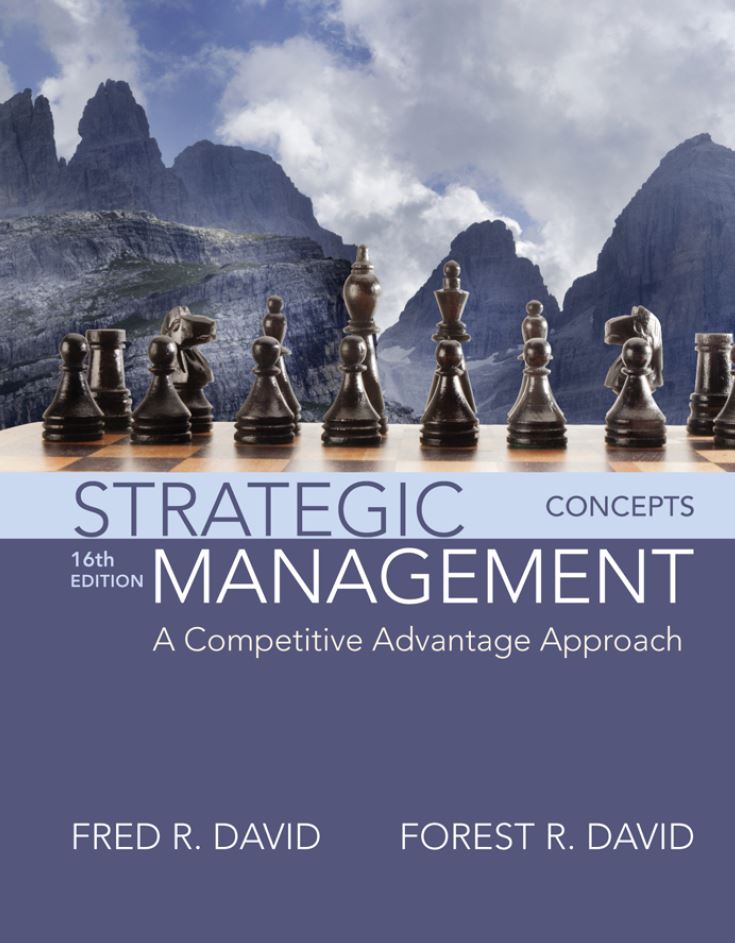 Strategic Management 16th 16E Fred David