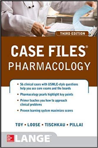 Case Files Pharmacology Third Lange Case Files 3Rd