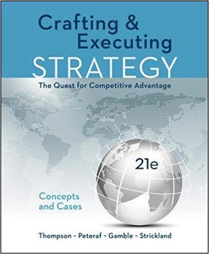 Crafting Executing Strategy Concepts And Cases 21St