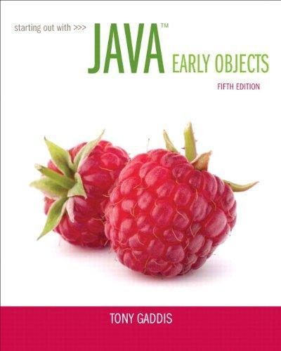 Starting Out With Java Early Objects 5Th