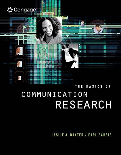 The Basics of Communication Research with InfoTrac 8211 1st