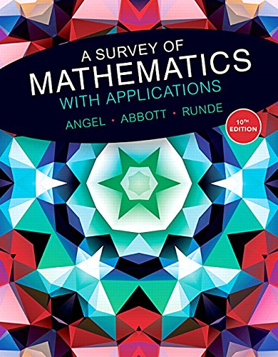 Survey of Mathematics with Applications A 10th
