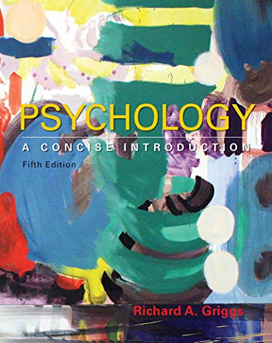 Psychology A Concise Introduction 8211 5th
