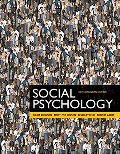 Social Psychology Sixth 6th Canadian
