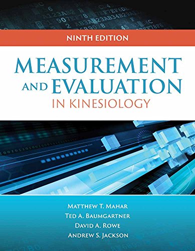 Measurement for Evaluation in Kinesiology 8211 9th