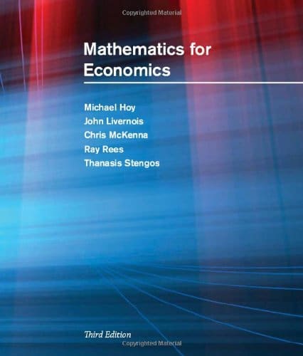 Mathematics for Economics 3rd by Michael Hoy