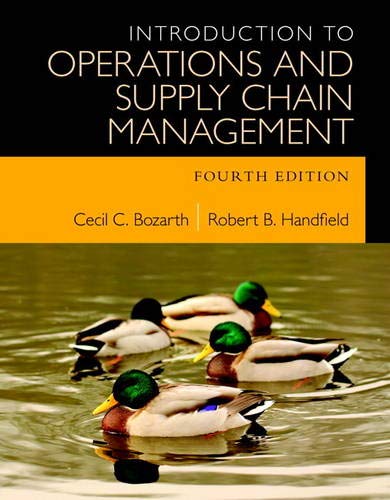 Introduction to Operations and Supply Chain Management 8211 4th