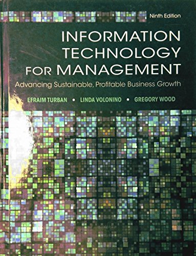 Information Technology for Management Advancing Sustainable Profitable Business Growth