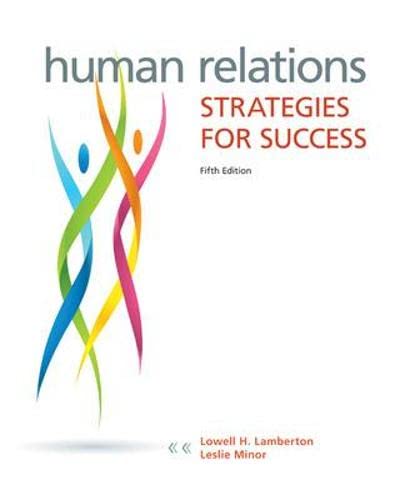 Human Relations Strategies for Success 8211 5th