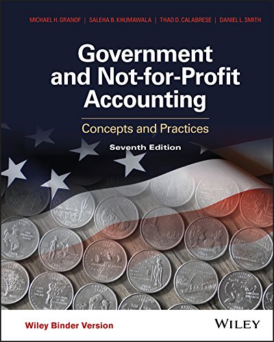 Government and NotforProfit Accounting Concepts and Practices 8211 7th