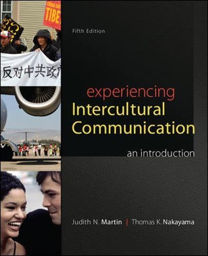 Experiencing Intercultural Communication An Introduction 5th