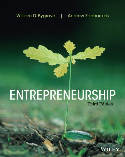 Entrepreneurship 3rd by William D Bygrave