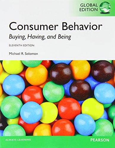 Consumer Behavior Buying Having and Being 11th Global by Michael R Solomon