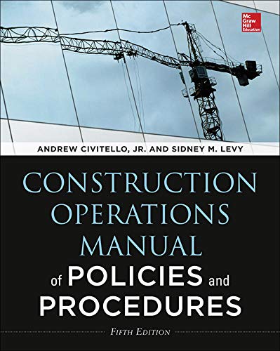 Construction Operations Manual of Policies and Procedures Fifth 5th