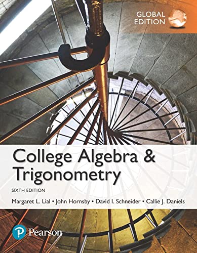 College algebra and trigonometry global