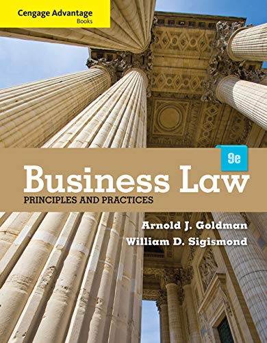 Business Law Principles and Practices 8211 9th