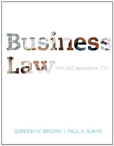 Business Law with UCC Applications Student