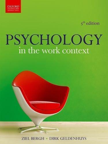 Psychology In The Work Context 5Th