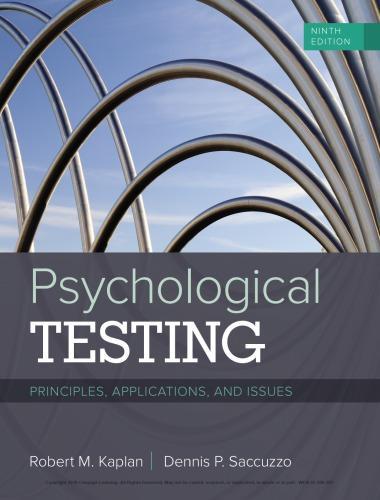 Psychological Testing Principles Applications And Issues 9Th